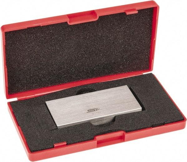 SPI - 3" Rectangular Steel Gage Block - Accuracy Grade AS-1, Includes NIST Traceability Certification - Top Tool & Supply