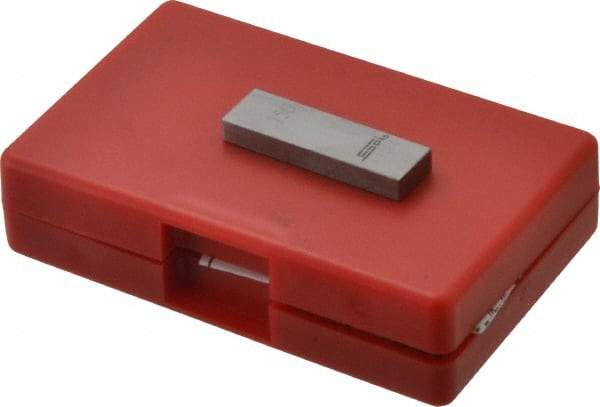 SPI - 0.15" Rectangular Steel Gage Block - Accuracy Grade AS-1, Includes NIST Traceability Certification - Top Tool & Supply