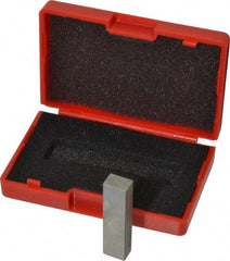 SPI - 0.25" Rectangular Steel Gage Block - Accuracy Grade AS-1, Includes NIST Traceability Certification - Top Tool & Supply