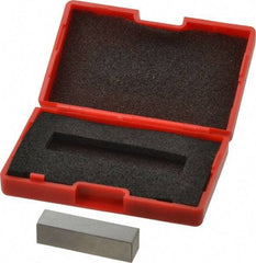 SPI - 0.35" Rectangular Steel Gage Block - Accuracy Grade AS-1, Includes NIST Traceability Certification - Top Tool & Supply