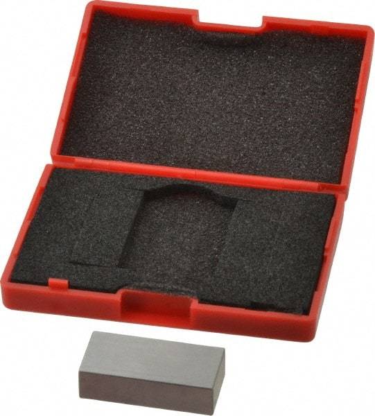 SPI - 0.65" Rectangular Steel Gage Block - Accuracy Grade AS-1, Includes NIST Traceability Certification - Top Tool & Supply