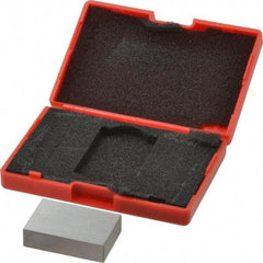 SPI - 0.9" Rectangular Steel Gage Block - Accuracy Grade AS-1, Includes NIST Traceability Certification - Top Tool & Supply