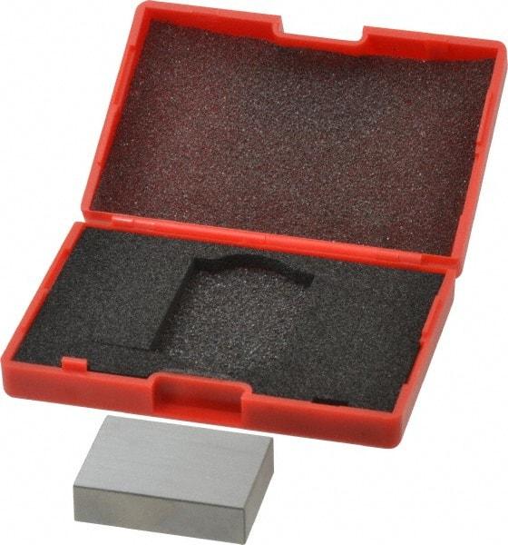 SPI - 0.95" Rectangular Steel Gage Block - Accuracy Grade AS-1, Includes NIST Traceability Certification - Top Tool & Supply