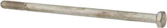 Made in USA - 5/16-18 UNC, 6" Length Under Head Hex Head Cap Screw - Partially Threaded, Grade 5 Steel, Zinc-Plated Finish, 1/2" Hex - Top Tool & Supply