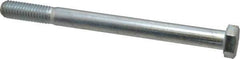 Made in USA - 1/2-13 UNC, 6" Length Under Head Hex Head Cap Screw - Partially Threaded, Grade 5 Steel, Zinc-Plated Finish, 3/4" Hex - Top Tool & Supply