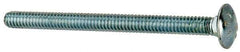 Value Collection - 1/4-20 UNC 3-1/4" Length Under Head, Standard Square Neck, Carriage Bolt - Grade 2 Steel, Zinc-Plated Finish - Top Tool & Supply