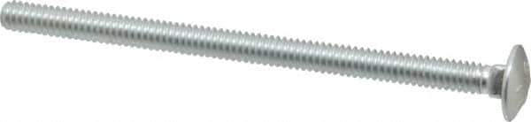 Value Collection - 1/4-20 UNC 4" Length Under Head, Standard Square Neck, Carriage Bolt - Grade 2 Steel, Zinc-Plated Finish - Top Tool & Supply