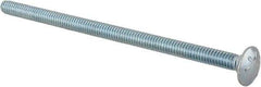 Value Collection - 1/4-20 UNC 5" Length Under Head, Standard Square Neck, Carriage Bolt - Grade 2 Steel, Zinc-Plated Finish - Top Tool & Supply