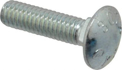 Value Collection - 5/16-18 UNC 1-1/4" Length Under Head, Standard Square Neck, Carriage Bolt - Grade 2 Steel, Zinc-Plated Finish - Top Tool & Supply