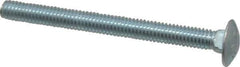 Value Collection - 5/16-18 UNC 3-1/2" Length Under Head, Standard Square Neck, Carriage Bolt - Grade 2 Steel, Zinc-Plated Finish - Top Tool & Supply