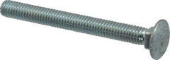 Value Collection - 3/8-16 UNC 3-1/2" Length Under Head, Standard Square Neck, Carriage Bolt - Grade 2 Steel, Zinc-Plated Finish - Top Tool & Supply