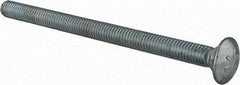 Value Collection - 3/8-16 UNC 5-1/2" Length Under Head, Standard Square Neck, Carriage Bolt - Grade 2 Steel, Zinc-Plated Finish - Top Tool & Supply