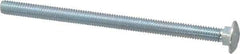 Value Collection - 3/8-16 UNC 6" Length Under Head, Standard Square Neck, Carriage Bolt - Grade 2 Steel, Zinc-Plated Finish - Top Tool & Supply