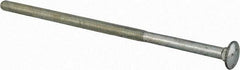 Value Collection - 3/8-16 UNC 9" Length Under Head, Standard Square Neck, Carriage Bolt - Grade 2 Steel, Zinc-Plated Finish - Top Tool & Supply