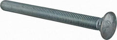 Value Collection - 1/2-13 UNC 5-1/2" Length Under Head, Standard Square Neck, Carriage Bolt - Grade 2 Steel, Zinc-Plated Finish - Top Tool & Supply