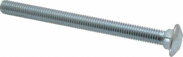 Value Collection - 1/2-13 UNC 6" Length Under Head, Standard Square Neck, Carriage Bolt - Grade 2 Steel, Zinc-Plated Finish - Top Tool & Supply