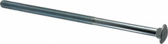 Value Collection - 1/2-13 UNC 10" Length Under Head, Standard Square Neck, Carriage Bolt - Grade 2 Steel, Zinc-Plated Finish - Top Tool & Supply