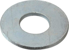 Value Collection - 9/16" Screw, Steel USS Flat Washer - 5/8" ID x 1-1/2" OD, 0.1094" Thick, Zinc-Plated Finish - Top Tool & Supply