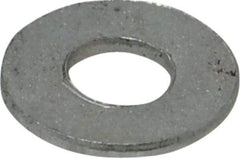 Value Collection - #10 Screw, Steel SAE Flat Washer - 7/32" ID x 1/2" OD, 3/64" Thick, Zinc-Plated Finish - Top Tool & Supply