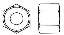 Value Collection - M8x1.25 Metric Coarse Stainless Steel Right Hand Heavy Hex Nut - 13mm Across Flats, 8mm High, Uncoated - Top Tool & Supply