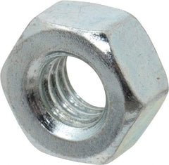 Value Collection - 5/16-18 UNC Steel Right Hand Heavy Hex Nut - 9/16" Across Flats, 0.2969" High, Zinc-Plated Finish - Top Tool & Supply