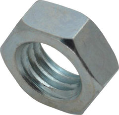 Value Collection - 5/8-11 UNC Steel Right Hand Hex Jam Nut - 15/16" Across Flats, 3/8" High, Zinc-Plated Finish - Top Tool & Supply