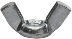 Value Collection - #10-32 UNF, Zinc Plated, Steel Standard Wing Nut - 0.91" Wing Span, 0.47" Wing Span - Top Tool & Supply