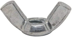 Value Collection - 1/4-20 UNC, Zinc Plated, Steel Standard Wing Nut - 1.1" Wing Span, 0.57" Wing Span - Top Tool & Supply