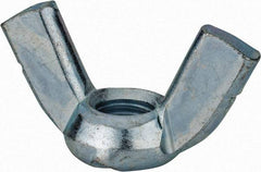 Value Collection - 5/8-11 UNC, Zinc Plated, Steel Standard Wing Nut - 2.76" Wing Span, 1.44" Wing Span - Top Tool & Supply