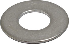 Value Collection - 1/2" Screw, Grade 18-8 Stainless Steel Standard Flat Washer - 17/32" ID x 1-1/16" OD, 0.095" Thick - Top Tool & Supply