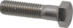 Value Collection - 1/2-13 UNC, 2" Length Under Head Hex Head Cap Screw - Grade 18-8 Stainless Steel, 3/4" Hex - Top Tool & Supply