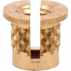 E-Z LOK - Press Fit Threaded Inserts Type: Flanged For Material Type: Plastic - Top Tool & Supply