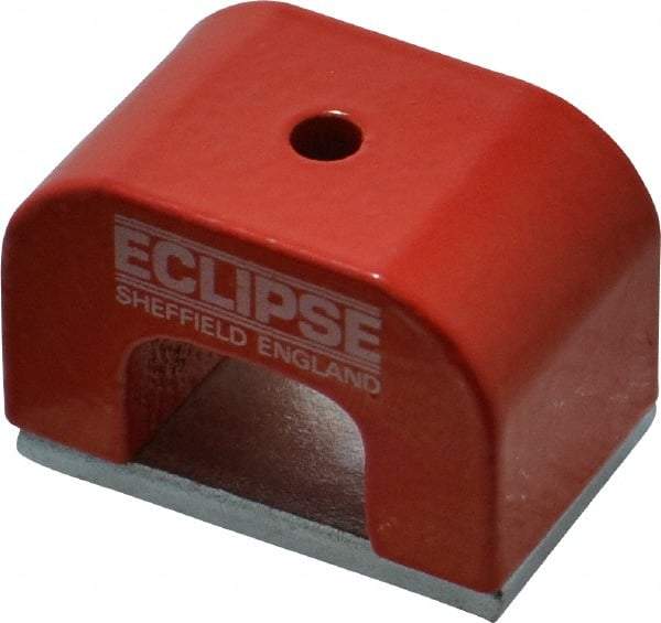 Eclipse - 1 Hole, 3/16" Hole Diam, 1" Overall Width, 1-37/64" Deep, 1" High, Alnico Power Magnets - 0.39" Pole Width, 550°C Max Operating Temp, Grade 5 Alnico - Top Tool & Supply