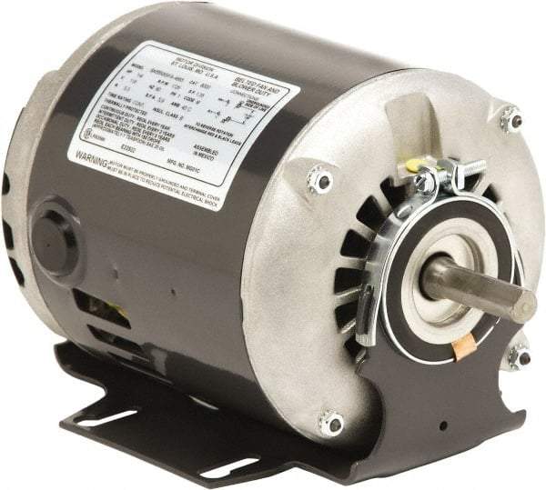 US Motors - 1/2 hp, ODP Enclosure, Auto Thermal Protection, 1,725 RPM, 115 Volt, 60 Hz, Industrial Electric AC/DC Motor - Size 48/56 Frame, Resilient Mount, 1 Speed, Sleeve Bearings, A Class Insulation, Reversible - Top Tool & Supply