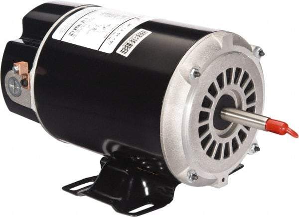 US Motors - 1 hp, ODP Enclosure, Auto Thermal Protection, 3,450 RPM, 115 Volt, 60 Hz, Industrial Electric AC/DC Motor - Size 48 Frame, Thru Bolt Mount, 1 Speed, Ball/SAB Bearings, 10.0 Full Load Amps, B Class Insulation, CCW Drive End - Top Tool & Supply