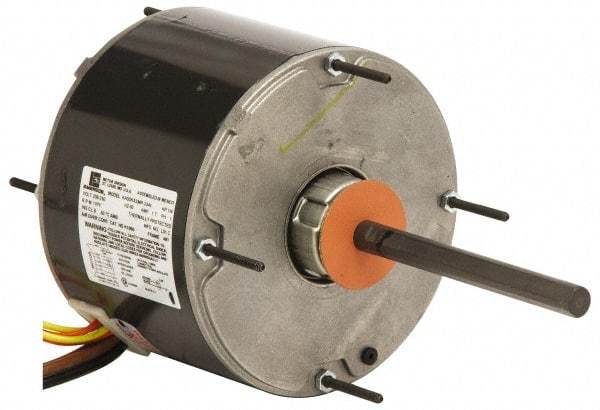 US Motors - 1/2 hp, TEAO Enclosure, Auto Thermal Protection, 1,075 RPM, 208-230 Volt, 60 Hz, Industrial Electric AC/DC Motor - Size 48 Frame, Stud/Band Mount, 1 Speed, Ball Bearings, 3.0 Full Load Amps, B Class Insulation, CCW Lead End Rev - Top Tool & Supply