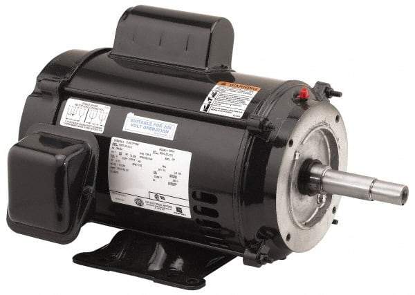 US Motors - 2 hp, ODP Enclosure, 1,730 RPM, 115/230 Volt, 60 Hz, Industrial Electric AC/DC Motor - Size 182 Frame, Horizontal-Footed Mount, 1 Speed, Ball Bearings, 23.2/11.6 Full Load Amps, F Class Insulation - Top Tool & Supply