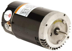 US Motors - 1 hp, ODP Enclosure, Auto Thermal Protection, 3,450 RPM, 115/230 Volt, 60 Hz, Industrial Electric AC/DC Motor - C-Face Mount, 1 Speed, Ball Bearings, B Class Insulation, CW Lead End - Top Tool & Supply