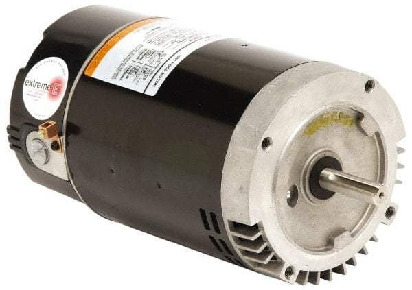 US Motors - 3/4 hp, ODP Enclosure, Auto Thermal Protection, 3,450 RPM, 115/230 Volt, 60 Hz, Industrial Electric AC/DC Motor - C-Face Mount, 1 Speed, Ball Bearings, B Class Insulation, CW Lead End - Top Tool & Supply