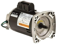 US Motors - 1.5 hp, ODP Enclosure, Auto Thermal Protection, 3,450 RPM, 115/230 Volt, 60 Hz, Industrial Electric AC/DC Motor - Size 56 Frame, Square Flange Mount, 1 Speed, Ball Bearings, 14.4/7.2 Full Load Amps, B Class Insulation, CCW Drive End - Top Tool & Supply