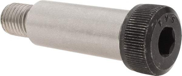 Value Collection - 1" Shoulder Diam x 2-1/2" Shoulder Length, 3/4-10 UNC, Hex Socket Shoulder Screw - 4140 Alloy Steel, Uncoated, 5/8" Head Height x 1-5/16" Head Diam - Top Tool & Supply