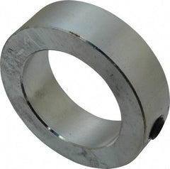 Climax Metal Products - 2-3/16" Bore, Steel, Set Screw Shaft Collar - 3-1/4" Outside Diam, 15/16" Wide - Top Tool & Supply