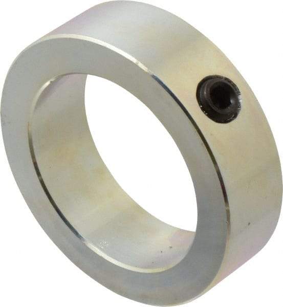 Climax Metal Products - 2-1/2" Bore, Steel, Set Screw Shaft Collar - 3-1/2" Outside Diam, 1" Wide - Top Tool & Supply