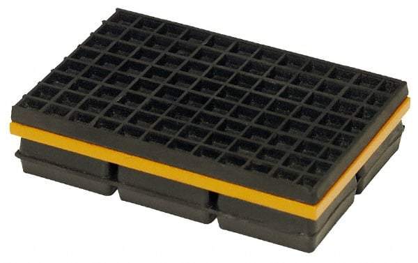 Mason Ind. - 12" Long x 10" Wide x 1-1/4" Thick, Neoprene & Steel, Machinery Leveling Pad & Mat - 6,000 Lb Max Load - Top Tool & Supply