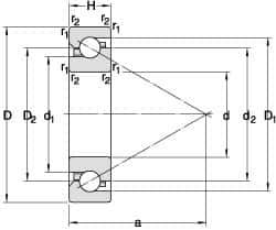 SKF - Radial Ball Bearings Type: Angular Contact Style: Open - Top Tool & Supply