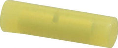 3M - 12 to 10 AWG Compatible, Nylon Fully Insulated, Crimp-On Butt Splice Terminal - 2 Wire Entries, Yellow - Top Tool & Supply