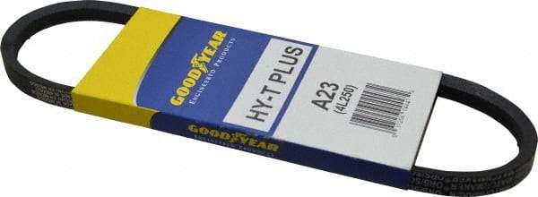 Continental ContiTech - Section A, 25" Outside Length, V-Belt - Wingprene Rubber-Impregnated Fabric, HY-T Matchmaker, No. A23 - Top Tool & Supply