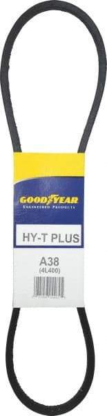 Continental ContiTech - Section A, 40" Outside Length, V-Belt - Wingprene Rubber-Impregnated Fabric, HY-T Matchmaker, No. A38 - Top Tool & Supply