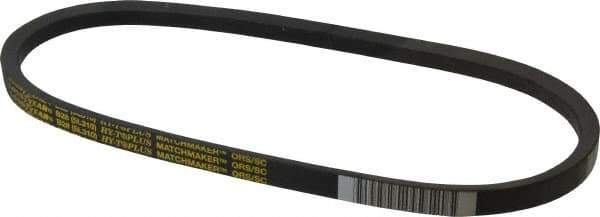 Continental ContiTech - Section B, 31" Outside Length, V-Belt - Wingprene Rubber-Impregnated Fabric, HY-T Matchmaker, No. B28 - Top Tool & Supply