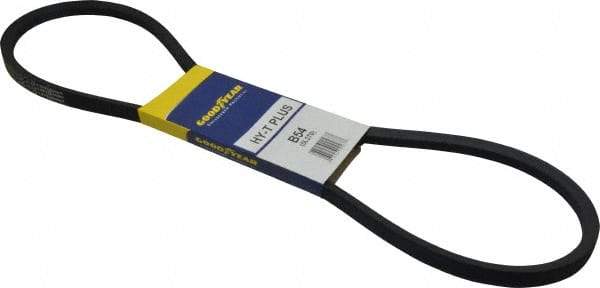 Continental ContiTech - Section B, 57" Outside Length, V-Belt - Wingprene Rubber-Impregnated Fabric, HY-T Matchmaker, No. B54 - Top Tool & Supply